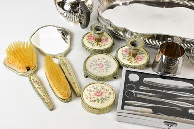 Lot 23 - A collection of assorted silver plate...