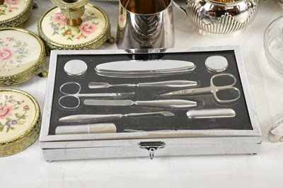 Lot 23 - A collection of assorted silver plate...