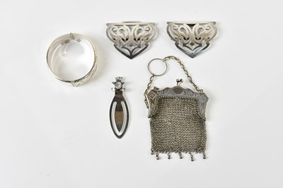 Lot 74 - An Edward VII hallmarked silver belt buckle...
