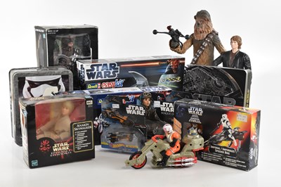 Lot 7 - STAR WARS; a collection of toys, including...