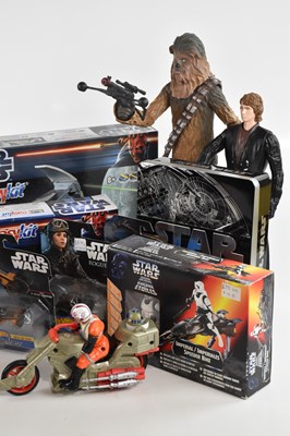Lot 7 - STAR WARS; a collection of toys, including...