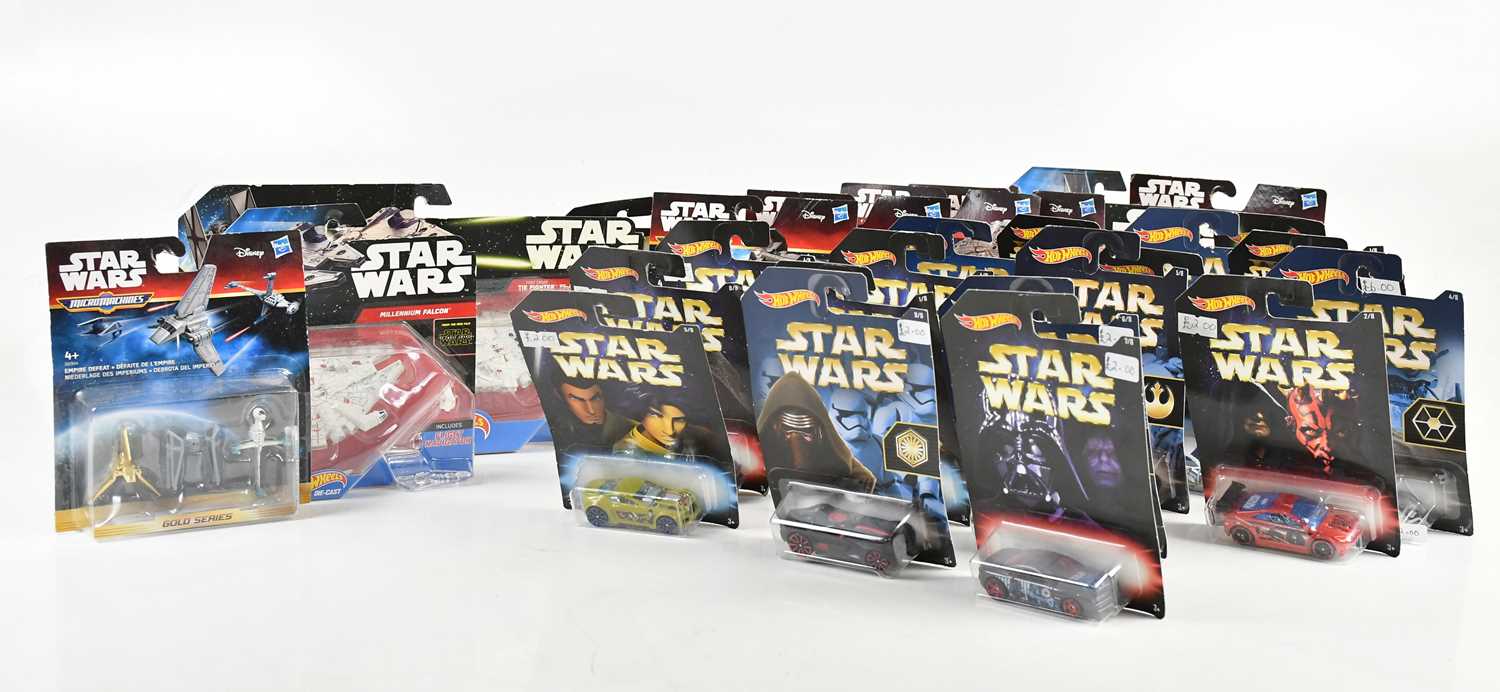 Lot 8 - STAR WARS; a collection of Hot Wheels and...
