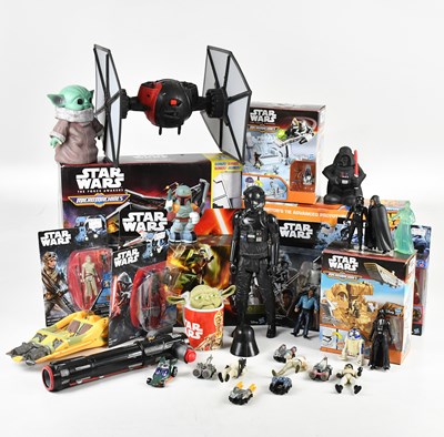 Lot 5 - STAR WARS; a collection of vehicles and...