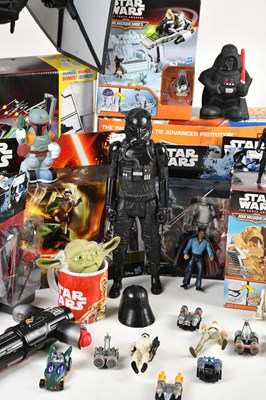 Lot 5 - STAR WARS; a collection of vehicles and...