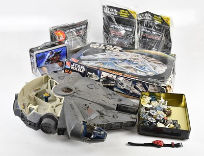 Lot 18 - STAR WARS; a collection of models, including...