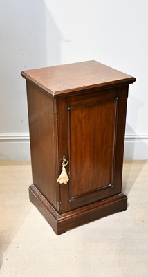 Lot 2412 - A late Victorian mahogany pot cupboard.