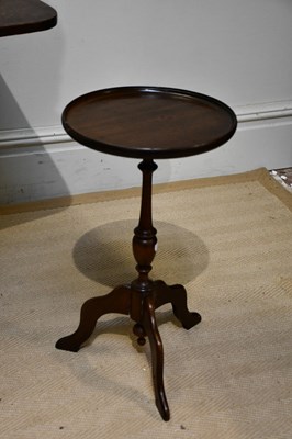 Lot 2413 - A 19th century oak tilt-top tripod table and...