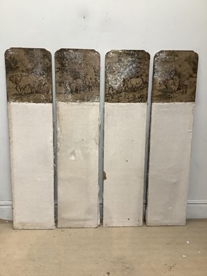 Lot 2434 - Two folding screens for restoration.