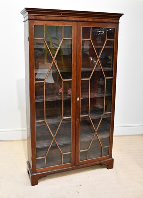 Lot 2303 - A large 19th century mahogany freestanding...