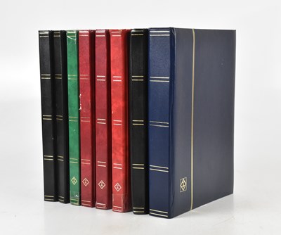 Lot 335 - WORLD STAMPS; in seven large stock books...