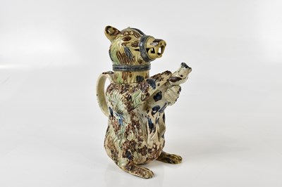 Lot 2736 - An 18th century Whieldon type Pearlware Bear...