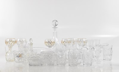 Lot 2843 - A large collection of cut glass including...