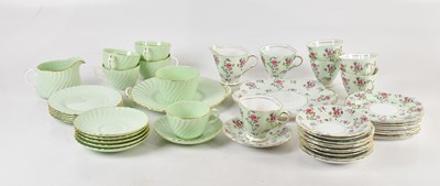Lot 2821 - MINTON; a part tea service comprising five...