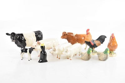 Lot 2714 - BESWICK; a small collection of animals...