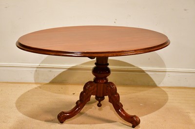 Lot 2381 - A Victorian mahogany oval loo table, on a...