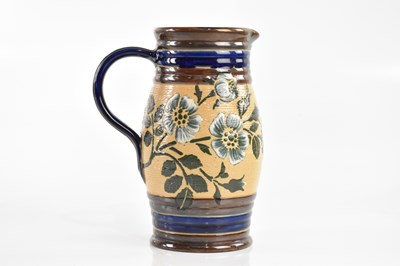 Lot 2800 - ROYAL DOULTON; a Doulton Lambeth jug with...