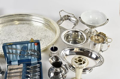 Lot 24 - A collection of silver plated items including...