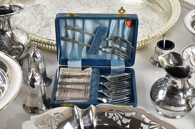 Lot 24 - A collection of silver plated items including...