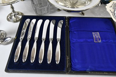 Lot 24 - A collection of silver plated items including...