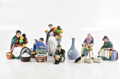 Lot 2713 - ROYAL DOULTON; a collection of six figures...