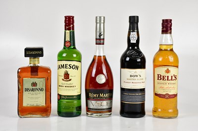 Lot 852 - MIXED SPIRITS; five bottles of mixed spirits...