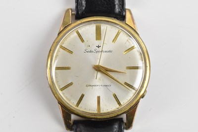 Lot 1889 - SEIKO; a Sportsmatic manual wind wristwatch,...