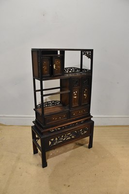 Lot 2310 - An early 20th century Japanese Shodana cabinet,...