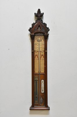 Lot 2680 - A Victorian carved walnut Admiral Fitzroy...