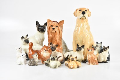 Lot 2722 - BESWICK; a collection of animals including a...