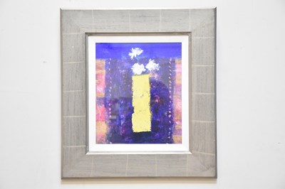 Lot 3042 - CAROLINE BAILEY; oil on board, 'Yellow Glass',...