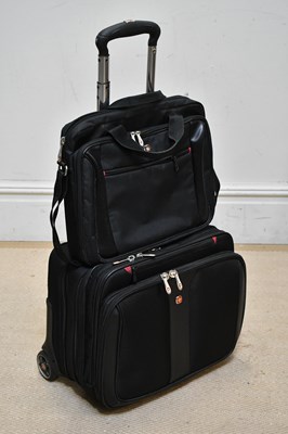 Lot 1934 - WENGER; a black nylon Grande 17" laptop...