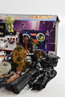 Lot 12 - STAR WARS; a collection of models, figures and...