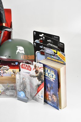 Lot 20 - STAR WARS; a collection of toys and figures,...
