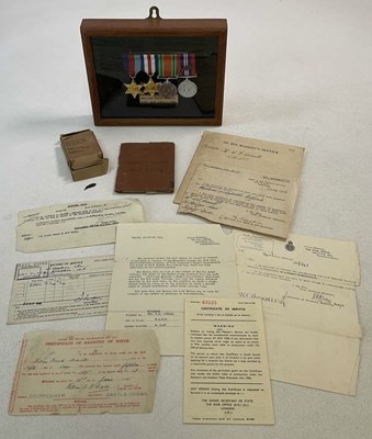 Lot 50 - A WWII MID medal group and associated...