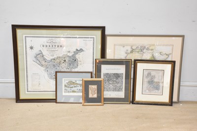 Lot 2917 - A 19th century map of Africa 52x60cm, a map of...