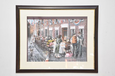 Lot 3029 - BERNARD MCMULLEN (1952-2015); pastel, Jubilee...
