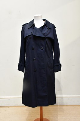 Lot 1958 - BURBERRY; a full length navy blue gentleman's...