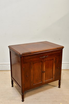 Lot 2913 - GILBERT; a large mahogany cabinet gramophone...