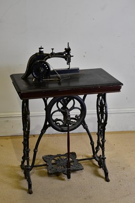Lot 2474 - SMITH & STARLEY; a 19th century Europa sewing...
