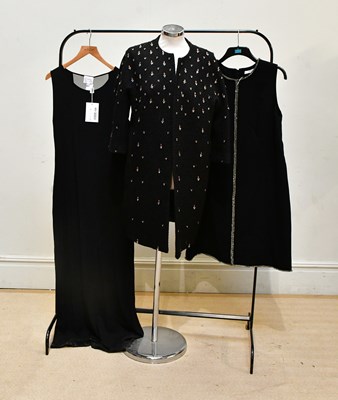 Lot 1986 - LK BENNETT; a knee length wool evening coat...