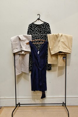 Lot 1987 - MAX MARA; a short black green and cream dress...