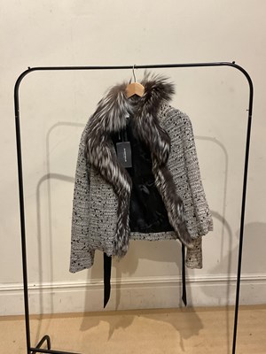 Lot 2010 - AIRFIELD; an unworn black and white bouclé...