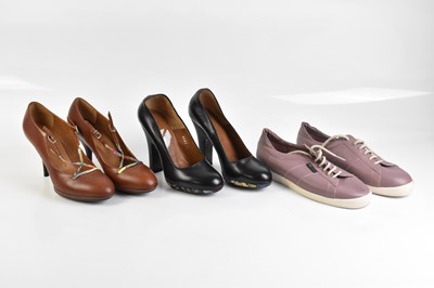 Lot 808 - DRIES VAN NOTEN; two pairs of unworn heeled...