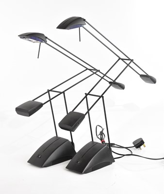 Lot 1304 - A pair of decorative balance desk lamps,...