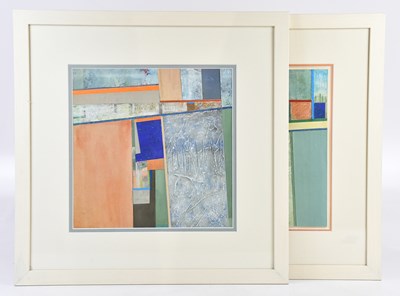 Lot 1881 - IAN CHAPMAN; a pair of collages, 'Alentejo',...