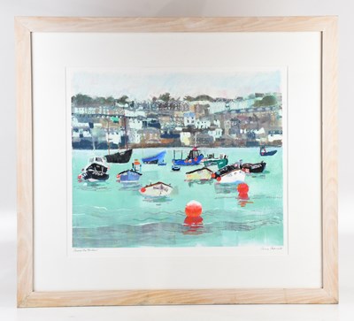 Lot 17 - ANNE ASPINALL (b.1949); mixed media, 'Across...