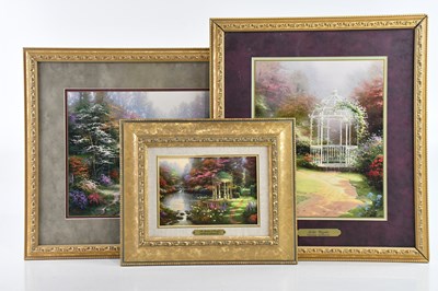 Lot 2927 - AFTER THOMAS KINKADE; three prints including...