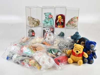 Lot 166 - An extensive collection of plushies and dolls,...