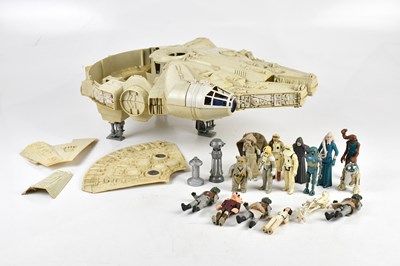 Lot 19 - STAR WARS; a Millennium Falcon model ship,...