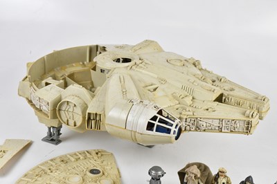 Lot 19 - STAR WARS; a Millennium Falcon model ship,...